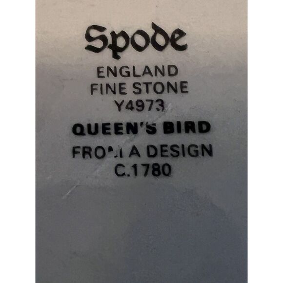 Queen's Bird Spode Salad Plates Various Years and Backstamps 8" 12 Available - Picture 5 of 12